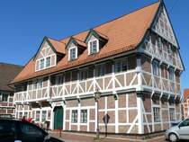 Fachwerkhaus Bücherei Gemeinde Jork, Bürgerei Nr 7; Altes Land, 18.04.2009
