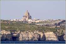 Die Kirche von Xewkija soll mit 75 m Kuppelh�he nach dem Petersdom in Rom und der St. Paul's Cathedral in London die dritth�chste Kirche der Welt sein. 23.03.2009