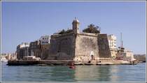 An der Vedette endet Senglea im Grand Harbour. 27.03.2008