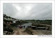 Blick �ber den Hafen von Coverack, Cornwall UK.