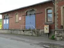 Laucha an der Unstrut - Die G�terabfertigung am Bahnhof - Foto vom 12.05.2009 
