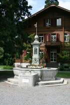 Ein Brunnen beim Bellpark in Kriens