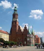 Breslau (Wroclaw), Rathaus (Ratusz), 11.08.2004
