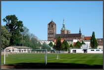 Stralsund- Blick �ber das  Stadion der Freunschaft 