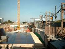 Umbauma�nahmen am Erfurter Hbf im Jahr 2003.