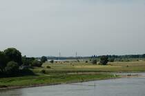 Br�ckenparade �ber den Rhein bei Duisburg