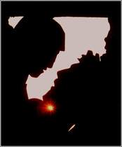 Zur Anh�he  op Baessent  in Wiltz f�hrt ein Kreuzweg, dessen einzelne Stationen im Sonnenuntergang besonders beeindruckend sind. 12.06.09 (Jeanny)