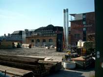 Umbauma�nahmen am Erfurter Hbf im Jahr 2003.