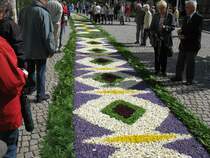 Blumenteppich in Hüfingen aufgenommen am 11.06.09 Fronleichnam.
