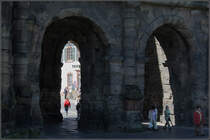Ein recht dsters Tor, die Porta Nigra in Trier. 22.05.2009 (Matthias)