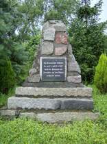 Kriegsopfer Denkmal, K�strin Oderinsel, gesehen am 04.07.09