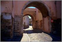 Arca de Repouso in der Altstadt von Faro. Scan eines Dias aus dem Jahr 1998.