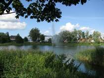 Grevesm�hlen, Vielbecker See mit Fonth�ne und Kl�tzer Stra�e 09.08.2008
