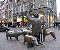 Das Schweinedenkmal in der S�gestra�e