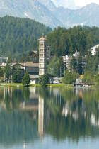 Blick am 21.07.2009 ber St.Moritzer See