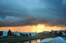 Gewitter �ber Berlin. Aufnahme 24.07.09  vom Schiff aus.