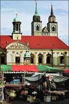 Alter Markt, Rathaus und Johanniskirche (September 2004)