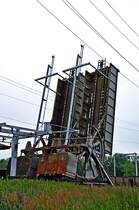 Br�ckenzug - die Eisenbahnbr�cken �ber die Peene in Anklam ge�ffnet