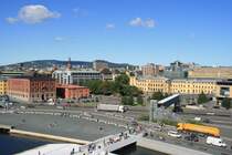 Blick �ber die E18 zur Sentralstasjon; 06.09.2009