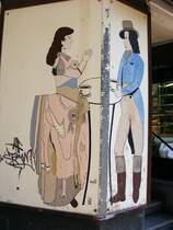 Der Eingang einer B�ckerei am Goetheplatz im Dichterviertel