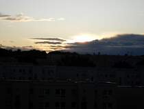 Sonnenuntergang �ber Dresden Gorbitz