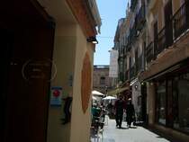 Die Fugngerzone in Ayamonte. In dieser Stadt gibt es mehrere dieser kleinen Gassen.