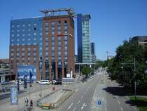 Freiburg/Breisgau,
neu gebauter Bereich am Hauptbahnhof,
Aug.2008