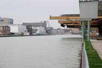 MNSTER, 31.10.2009, der Stadthafen am Dortmund-Ems-Kanal