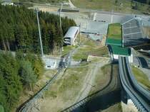  Vogtlandarena  bei Klingental,
Blick vom Anlaufturm,
2007