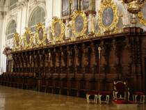 Basilika in Waldsassen, 
sehenswertes Chorgesthl, 