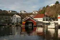 Am Hafen von Brevik; 21.11.2009