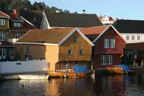 Umgebaute Speicher im Hafen von Krager�;21.11.2009