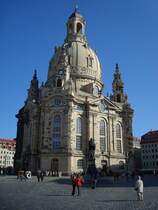 Dresden,
wiederaufgebaute Frauenkirche,
Okt.2009
