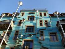 Das Regenwasserspiel in der Kunsthofpassage. Dresden uere Neustadt. 07.12.2009.