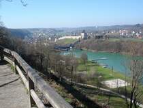 Burghausen/Bayern,
Blick von der Burg auf den Whrsee,
April 2005