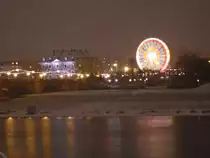 Dresden - Blick �ber die Elbe zum Neust�dter Weihnachtsmarkt