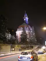 Dresden - Loschwitzer Kirche in zarter wei�er H�lle