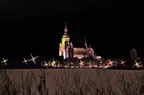 St. Marien Kirche von Stralsund am Abend des 01.01.2010