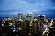 Abendstimmung am 20. Mai 1986 ber Vancouver. 