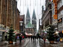 Bremen - Blick auf den Dom. Aufnahme am 22.12.2009