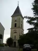 evangelische Kirche Lebus, Schulstra�e, gesehen am 04.07.09
