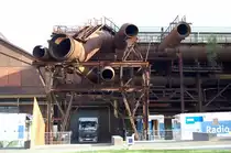 Diese Rohre werden aber nicht als Lautsprecher f�r die Konzerte in der Jahrhunderthalle eingesetzt, das �bernimmt der WDR
Aufnahme vom 28.08.2009