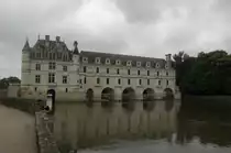 Das Schloss Chenonceau ist ein Wasserschloss im franz�sischen Ort Chenonceaux im D�partement Indre-et-Loire der Region Centre. Sein Hauptgeb�ude steht – von Wasser umgeben – am n�rdlichen Ufer des Cher. Das Schlo� Chenonceau eines der sch�nsten Schl�sser in Frankreich. Aufgenommen im Juni 2007.
