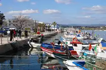 MONCARAPACHO e FUSETA, Gemeindeteil Fuseta (Concelho de Olh�o), 13.02.2010, an der Mole