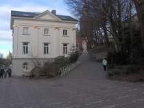 Der Weg zum Sankt Michael-Kloster in Aachen-Burtscheid.