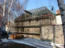 Laucha an der Unstrut - der Jugendclub am Markt - die R�ckseite vom Haus ehemals Mundt´s Lottchen - 10.03.2010
