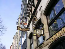 Ein Wirtshausschild am  Alten Markt  in K�ln, 17. M�rz 2010.