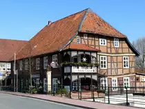 Drawehnertor-Schenke, erbaut 1635, ist seit 1705 Gastst�tte und damit das �lteste Gasthaus Hitzackers; 22.03.2010
