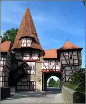 Iphofen. R�delseer Tor (Stadtseite) - August 2008