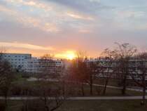 Guben, Sonnenuntergang, 26.03.10